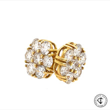 Load image into Gallery viewer, diamond cluster earrings
